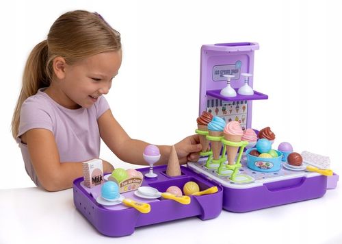 LODZIARNIA CUKIERNIA Zestaw w walizce 3w1 lody sklep kuchnia budka z lodami na Arena.pl