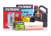 2X FILTRON ZESTAW FILTRÓW OLEJ 5W30 4L VW PASSAT B5 FL LIFT 1.9TDI AVB AVF