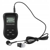 MINI CYFROWE RADIO PRZENOŚNE DSP 1,15 CALA LCD 60-108 MHZ + SŁUCHAWKAMI