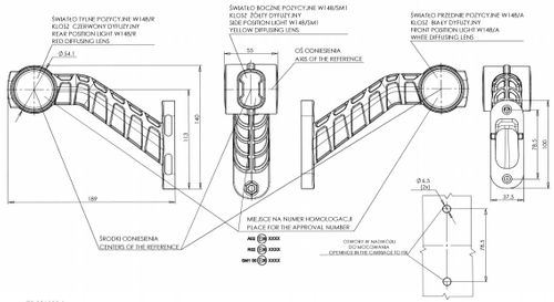 Lampa LED przednio-tylno-boczna PRAWA 1093P na Arena.pl