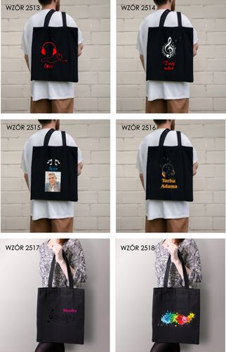 Torba z nadrukiem napis PREZENT twój tekst NUTY na Arena.pl