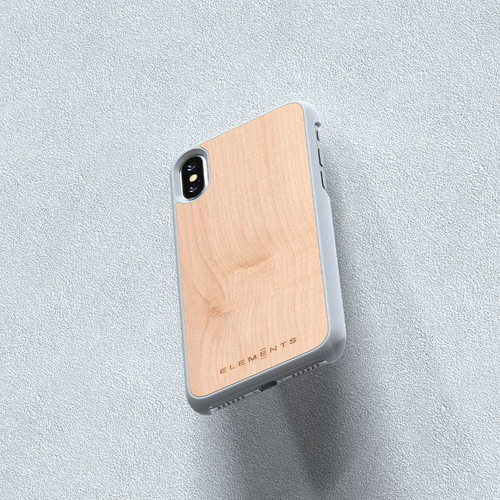 Drewniane etui do iPhone Xs / X (Light Grey) na Arena.pl