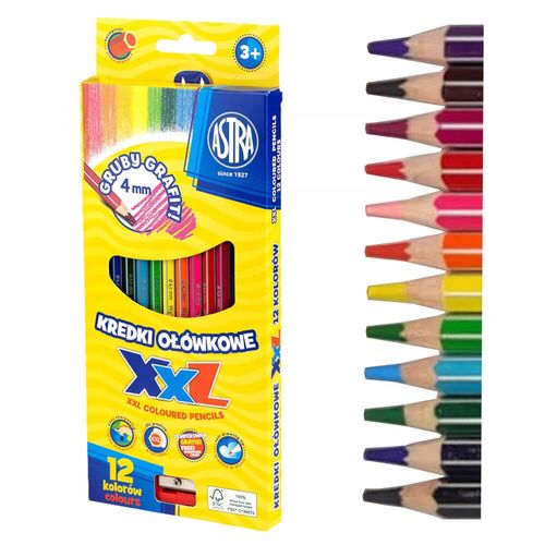 Kredki Ołówkowe Hexagonalne 12Kol Xxl A'12 8146 na Arena.pl