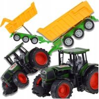 TRAKTOR CIĄGNIK MASZYNA WYWROTKA PRZYCZEPA FARMER ZABAWKA DLA DZIECI ROLNIK