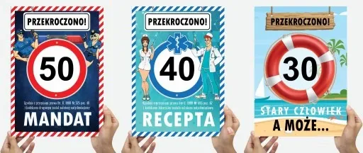 KARTKA NA URODZINY 30 40 50 60 Z RECEPTĄ 18 -99lat zdjęcie 6