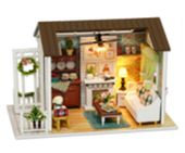 KX6995 Domek dla lalek drewniany salon + meble