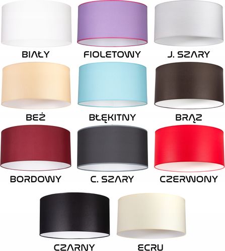 Abażur, KLOSZ, Lampa, ⌀15/h15cm różne KOLORY E27 na Arena.pl