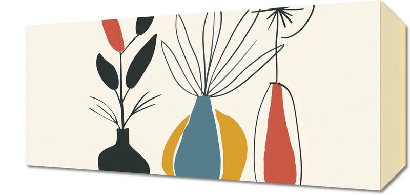 Obraz 40x20cm Kwieciste Wzory zdjęcie 1