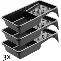 KUWETA MALARSKA NA WAŁEK FARBA 160MM CZARNA 3SZT