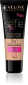 eveline selfie time 2w1 podkład i korektor 03 vanilla 30 ml