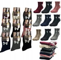 Zestaw 9 par Skarpety Damskie Angora Ciepłe Skarpetki Zimowe Długie 39-42