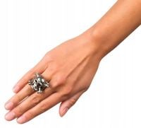 PIERŚCIEŃ SYGNET CZASZKA PIRAT CZACHA HALLOWEEN