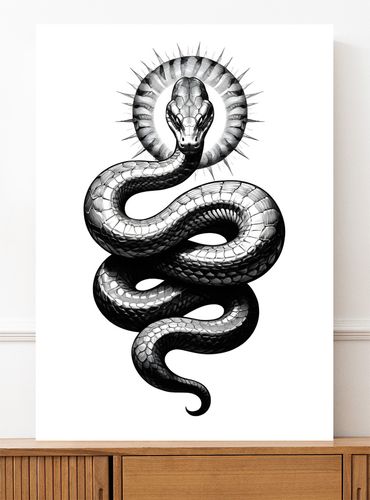 Plakat ilustracja tatuaż 30x40 cm na Arena.pl