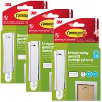Haczyki Samoprzylepne Command do obrazów bez wiercenia do 2 kg zestaw