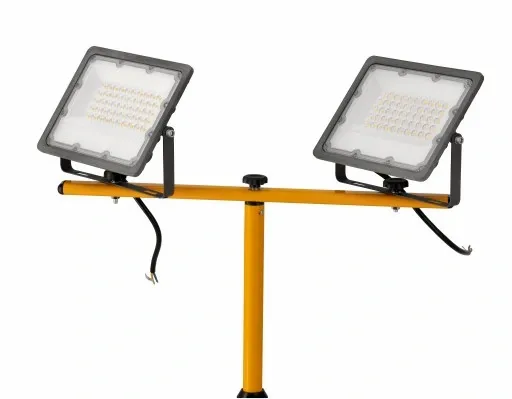 2x Halogen LED Naświetlacz Reflektor 50W IP65 PREMIUM + Statyw Budowlany zdjęcie 9