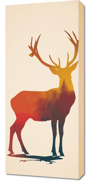 Obraz 40x90cm Światło Leśnego Monarchy zdjęcie 1