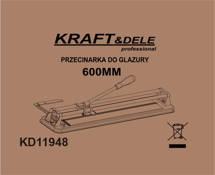 przecinarka do glazury 600mm kd11948 zdjęcie 12