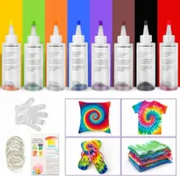 Farbowanie Zestaw XL Tie Dye 8 szt do Farbowania Tkanin Ubrań lol Malowania