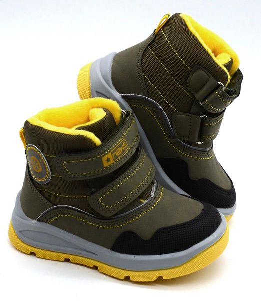 Buty zimowe chłopięce NEWS 22DZ23-5250 - khaki 27 zdjęcie 2