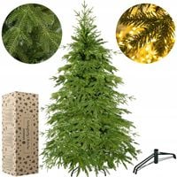 CHOINKA SZTUCZNA PE 180 cm JAK PRAWDZIWA ŚWIERK KAUKASKI NATURALNY PREMIUM