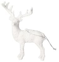 RENIFER Z BROKATM FIGURKA DO POSTAWIENIA OZDOBA