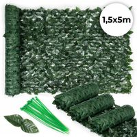 Sztuczny bluszcz żywopłot 3 szt. 500x150 cm zielona osłona maskująca
