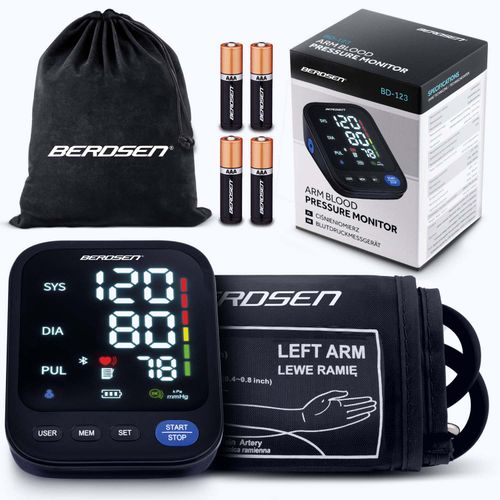 Ciśnieniomierz naramienny z polskimi komunikatami i bluetooth BD-123 Berdsen na Arena.pl