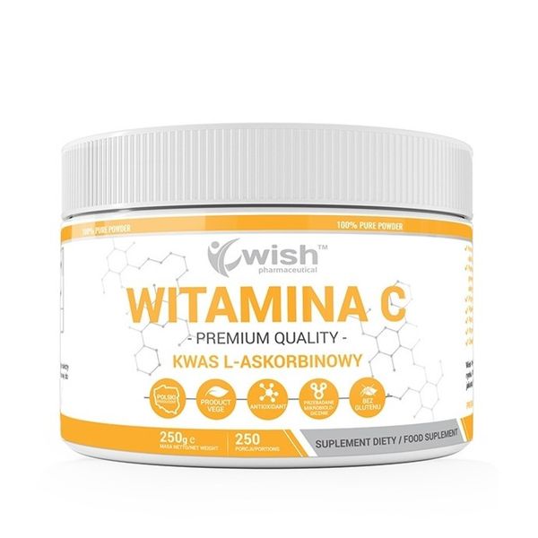Wish Witamina C Kwas L-Askorbinowy 1000mg - 250g zdjęcie 1