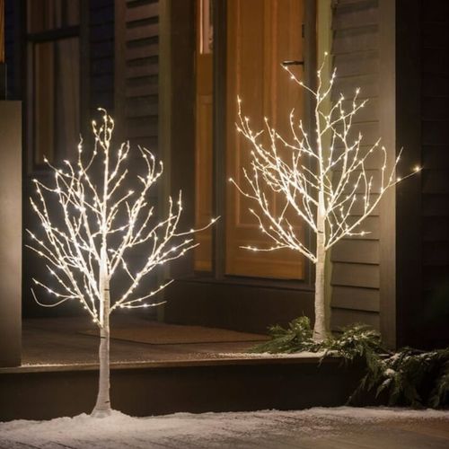 Drzewko świąteczne brzoza LED dekoracja Boże Narodzenie 60 cm 26 LED zimna na Arena.pl