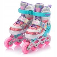 ROLKI REGULOWANE DLA DZIECI METEOR LUNAR S 30-33 kółka LED but półmiękki