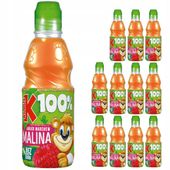 Kubuś 100% Sok malina marchew jabłko 300 ml x12 sztuk