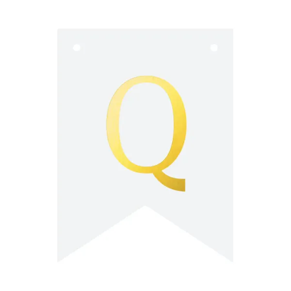 Baner DIY 16 cm - literka Q zdjęcie 2