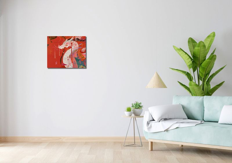 Obraz 50x40cm Orientacyjny Smok zdjęcie 2