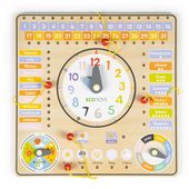 TABLICA MANIPULACYJNA ECOTOYS DREWNIANA INTERAKTYWNA DLA DZIECI