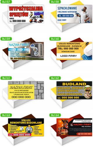 Wizytówki firmowe Foliowane 1000 szt duży wybór STOMATOLOGIA ORTODONCJA na Arena.pl