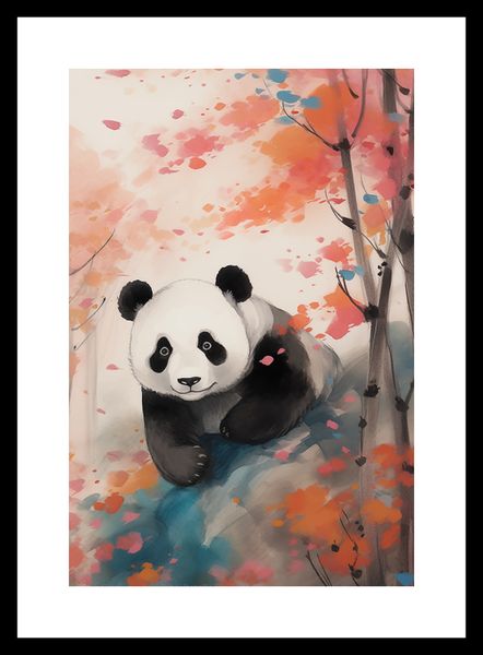 Plakat 20x30cm Panda wśród Klonów zdjęcie 3