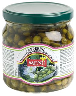 MENU' Drobne kapary w oliwie 380 g