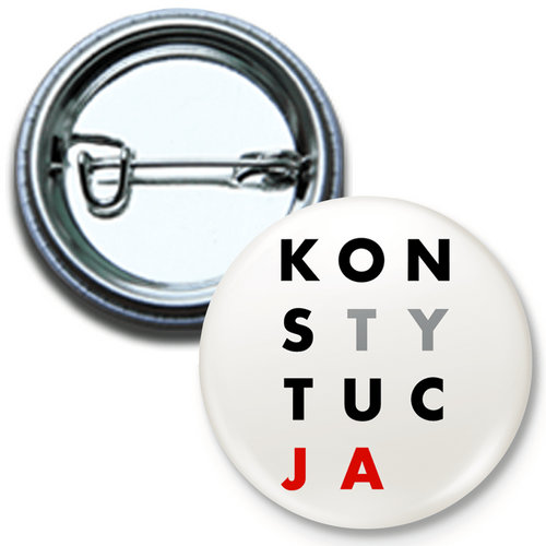 Mini button przypinka, pin KONSTYTUCJA na Arena.pl