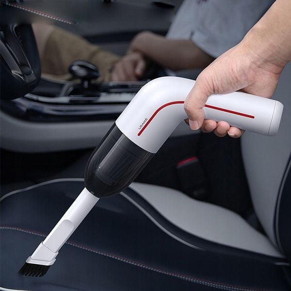 MINI ODKURACZ BEZPRZEWODOWY 65W do auta biały zdjęcie 1