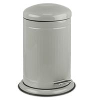 Metalowy kosz na śmieci duży szary 3 L Relaxdays