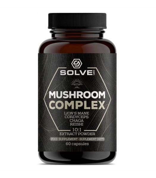 SOLVE LABS Mushroom Complex (4 grzyby) w kapsułkach 60 kapsułek zdjęcie 1