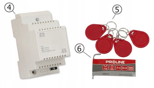 Domofon 1-rodzinny Cyfral Cosmo R1 czarny breloki ( biały unifon ) na Arena.pl