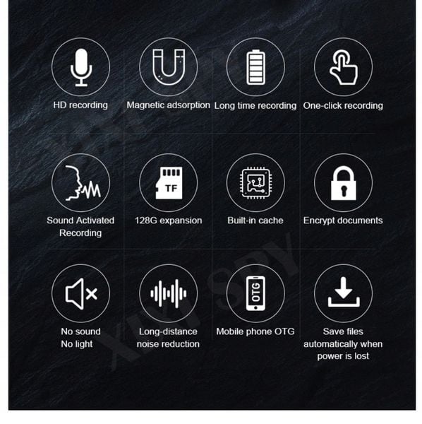 MINI DYKTAFON PENDRIVE URUCHAMIANY NA GŁOS MAGNES zdjęcie 7