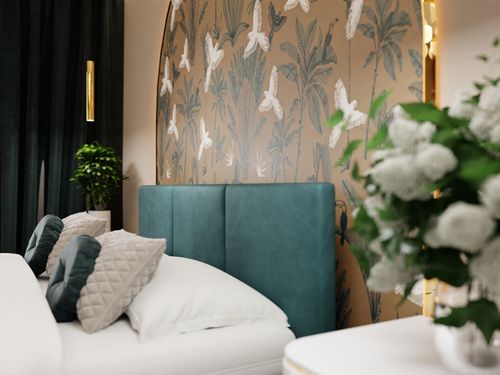 ŁÓŻKO TAPICEROWANE 120x200 ŁÓŻKO PODWÓJNE Z POJEMNIKIEM TURKUSOWE na Arena.pl