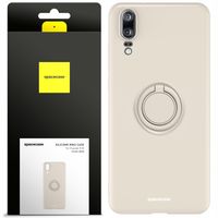 ETUI SILIKONOWE SPACECASE RING CASE OBUDOWA DO HUAWEI P20 + SZKŁO NA EKRAN