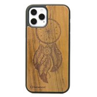 drewniane etui na iphone 12 / 12 pro łapacz snów imbuia