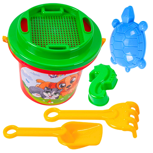 Zestaw Do Piasku Foremki Łopatka Grabki Sitko B1189 na Arena.pl