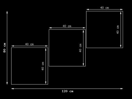 70 90cm Obraz 3 elem Nasza abstrakcja ścienny druk płótno na Arena.pl
