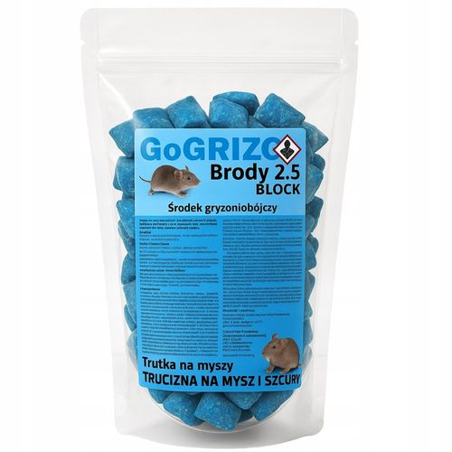 MOCNA TRUTKA NA SZCZURY MYSZY BRODIFAKUM KOSTKA WOSKOWA NA GRYZONIE na Arena.pl