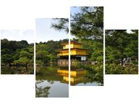 140CM 70 OBRAZ ZŁOTY DOMEK MITH HUANG ŚCIENNY